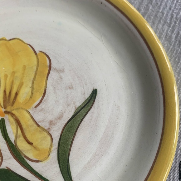 VTG Stangl Pottery set of 4 saucers collectible MCM floral Made in USA - Picture 13 of 13